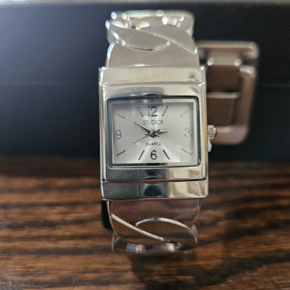 Studio Cuff Watch. NWT. Works